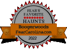 FEAR’S FAVORITE HAUNTS 2022  FearCarolina.com Boogerwoods